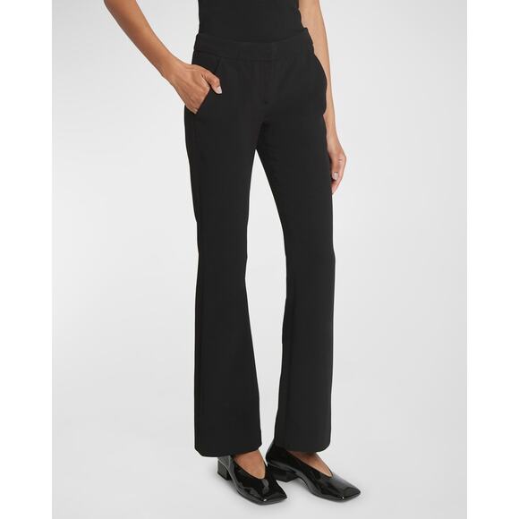 Balmain 'Crepe' Black Crepe Flare Bootcut Pants Size 4 - Picture 1 of 5